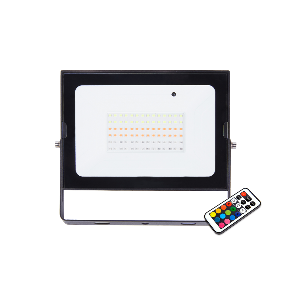 50W Combat LED RGB Remote Floodlight