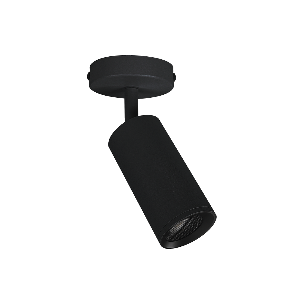 Snypa GU10 Round Surface 110mm Black fitting
