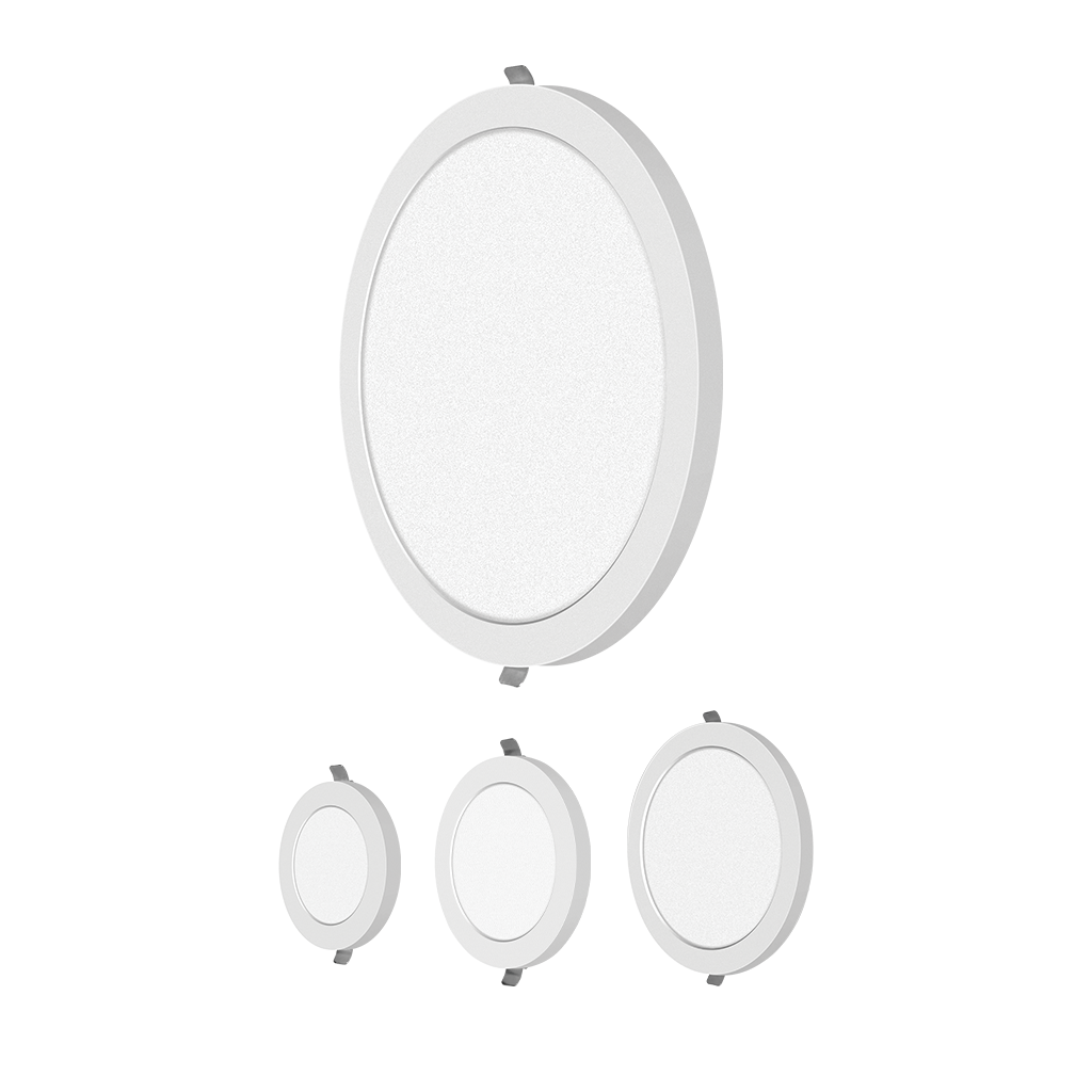 24W Iris LED Surface/Recessed Round Panel Light 3000K